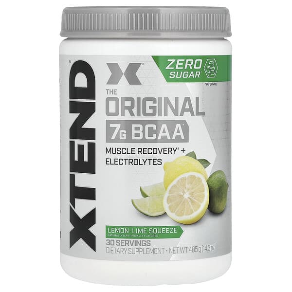 XTEND, 7G BCAA, Lemon-Lime Squeeze, 14.3 oz (405 g)