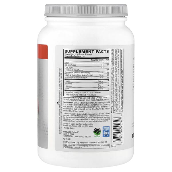 Alternative view of XTEND, 7G BCAA, Strawberry Kiwi Splash, 2.58 lb (1.17 kg)