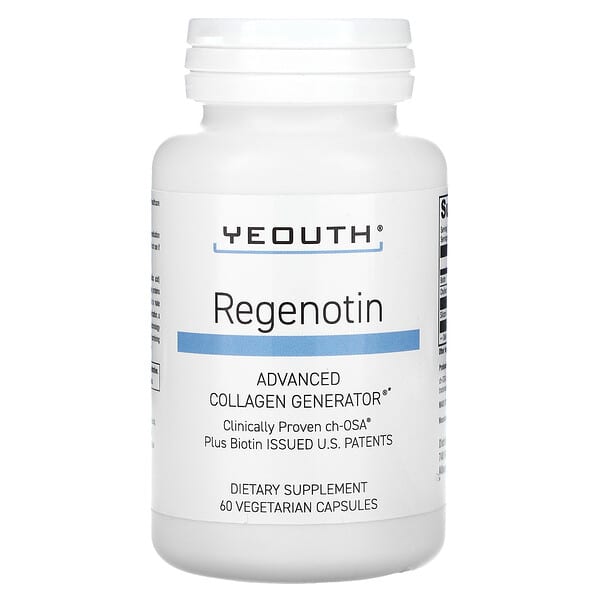 YEOUTH, Regenotin, Advanced Collagen Generator, 60 Vegetarian Capsules