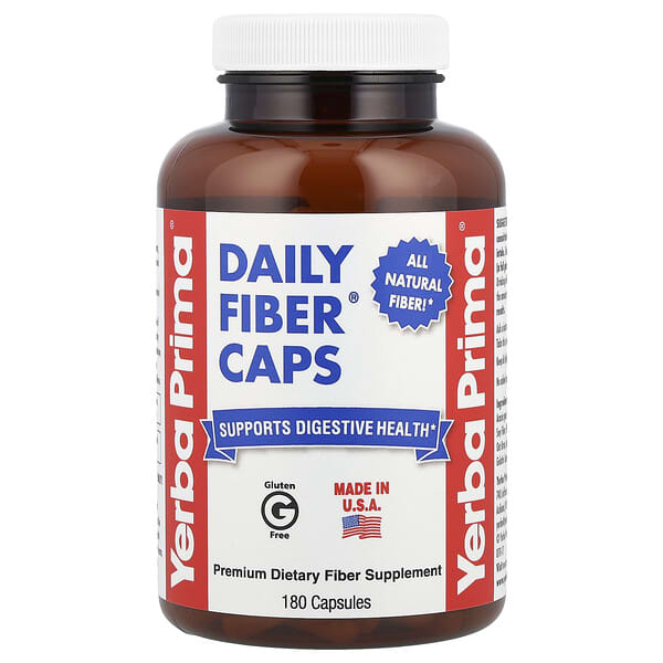 Yerba Prima, Daily Fiber Caps®, 180 Capsules