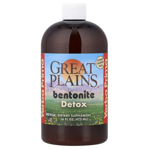 Yerba Prima, Great Plains®, Bentonite, Detox, 16 fl oz (473 ml)