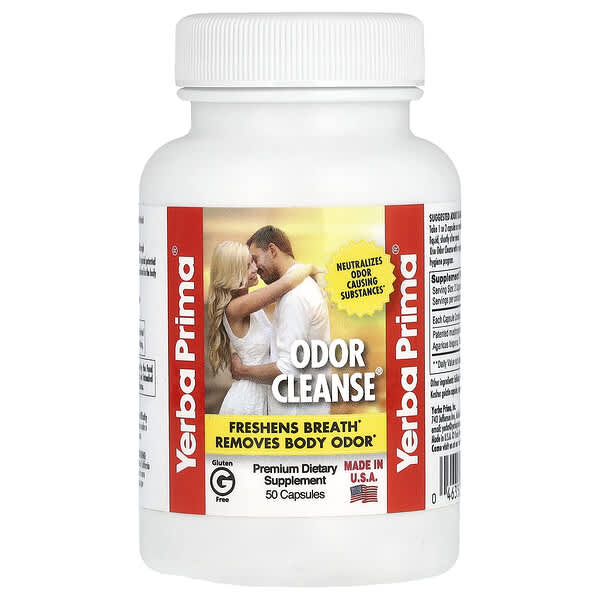 Yerba Prima, Odor Cleanse, 50 Capsules (75 mg per Capsule)