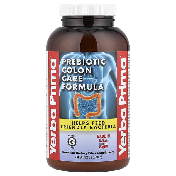 Yerba Prima, Prebiotic Colon Care Formula, 12 oz (340 g)