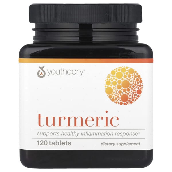 Youtheory, Turmeric, 120 Tablets