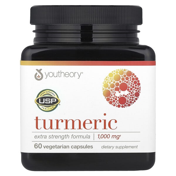 Youtheory, Turmeric, 60 Vegetarian Capsules