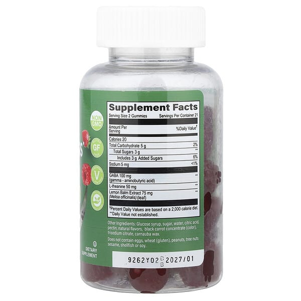 Alternative view of YumVs, DeStress Gummies, Melatonin Free, Mixed Berry, 42 Gummies