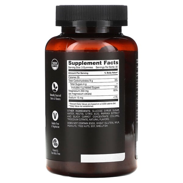Alternative view of YumVs, Strong Earth Gummies, Magnesium Citrate, Raspberry & Peach, 90 Gummies