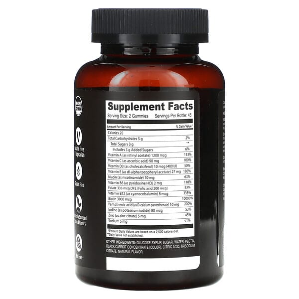Alternative view of YumVs, Strong Earth Gummies, Multi Teen, Raspberry, 90 Gummies