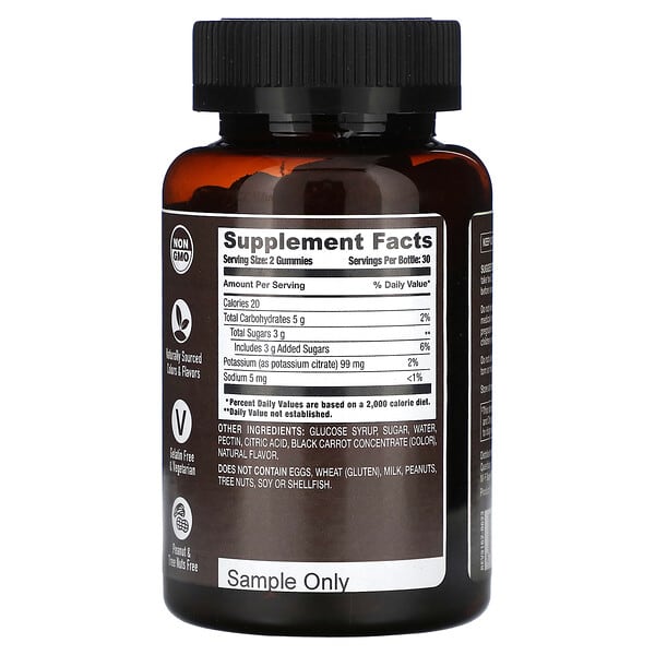 Alternative view of YumVs, Strong Earth Gummies, Potassium Citrate, Strawberry, 60 Gummies (49.5 mg per Gummy)