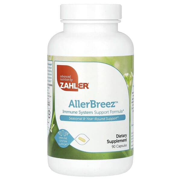Zahler, AllerBreez, Immune System Support Formula, 90 Capsules
