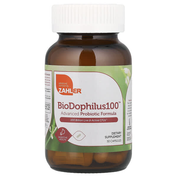 Zahler, BioDophilus100™, Advanced Probiotic Formula, 30 Capsules