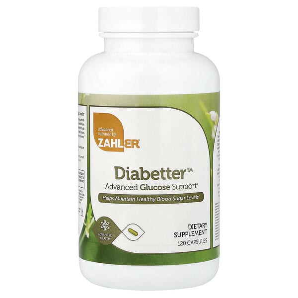 Zahler, Diabetter™, Advanced Glucose Support, 120 Capsules