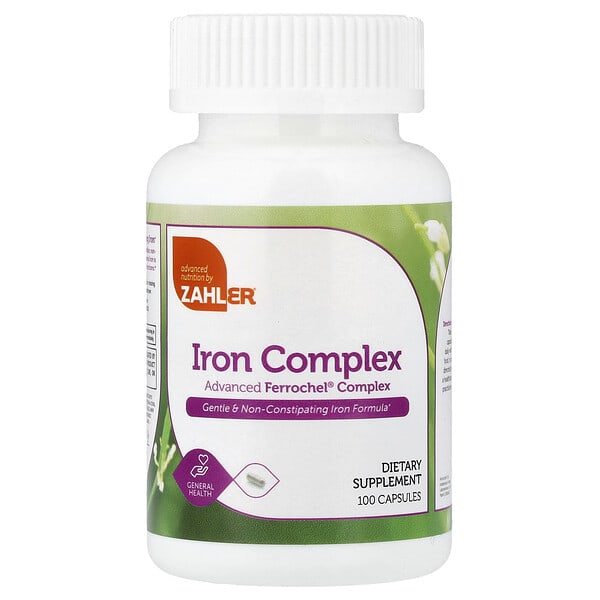 Zahler, Iron Complex, 100 Capsules