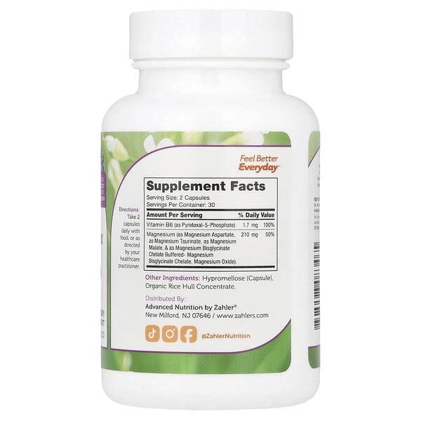 Alternative view of Zahler, Magnesium Complex, 60 Capsules