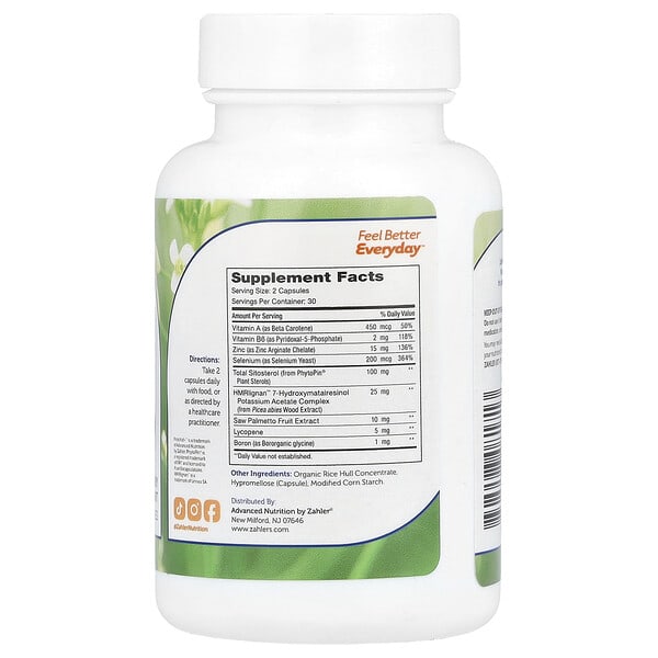 Alternative view of Zahler, ProstAid+™, Prostate Support Formula, 60 Capsules