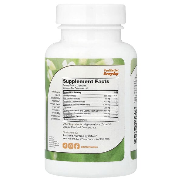 Alternative view of Zahler, Thyraid™, Thyroid Support Formula, 60 Capsules