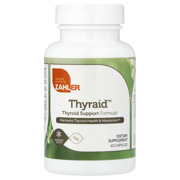 Zahler, Thyraid™, Thyroid Support Formula, 60 Capsules