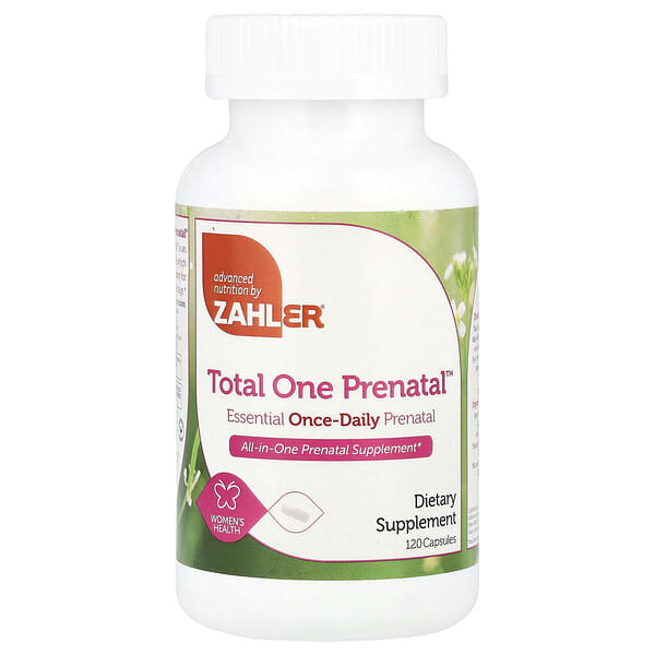 Zahler, Total One Prenatal™, Essential Once-Daily Prenatal, 120 Capsules