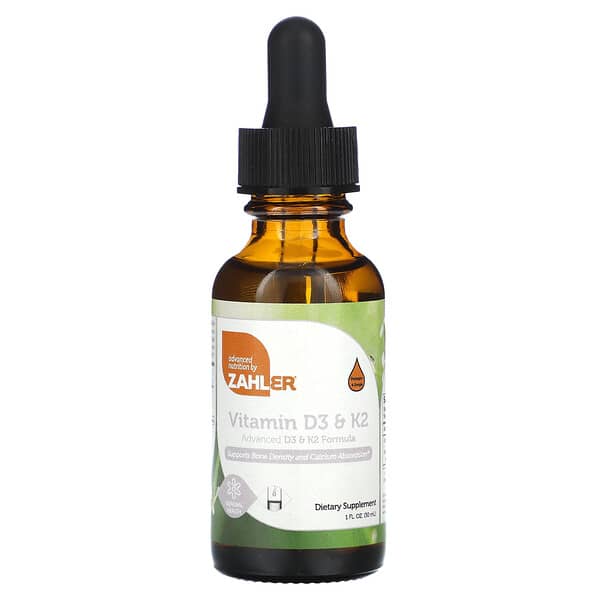 Zahler, Vitamin D3 & K2, 1 fl oz (30 ml)