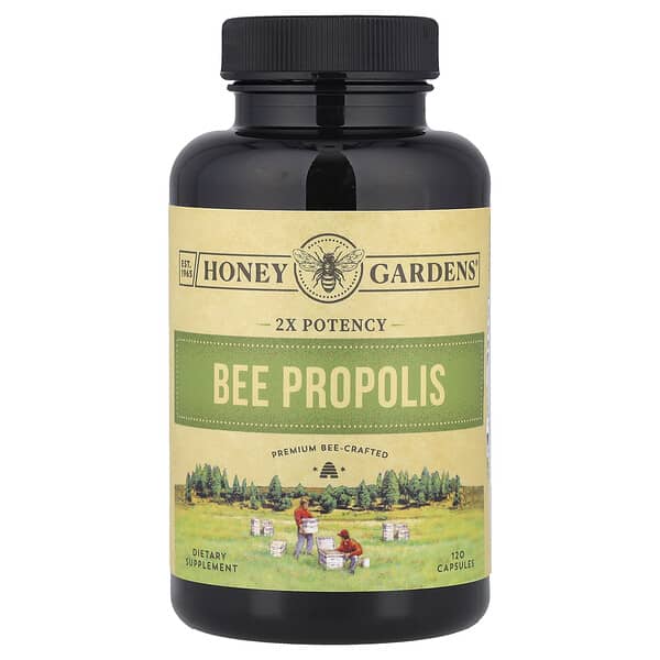 Zand, Bee Propolis, 2X Potency, 120 Capsules (400 mg per Capsule)