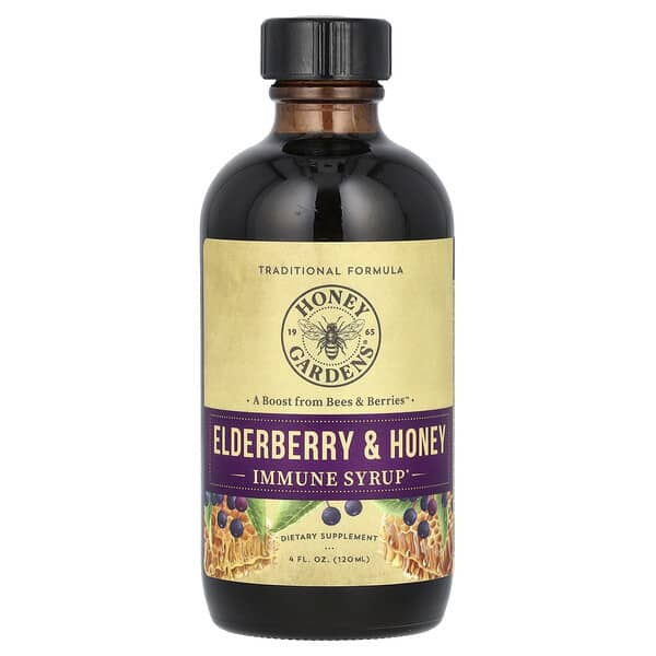Zand, Immune Syrup, Elderberry & Honey, 4 fl oz (120 ml) 4 Zand, Immune Syrup, Elderberry & Honey, 4 fl oz (120 ml)