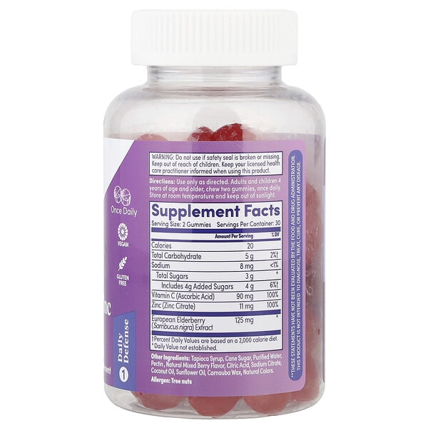 Alternative view of Zand, Immunity™, Elderberry Zinc with Vitamin C, 60 Gummies