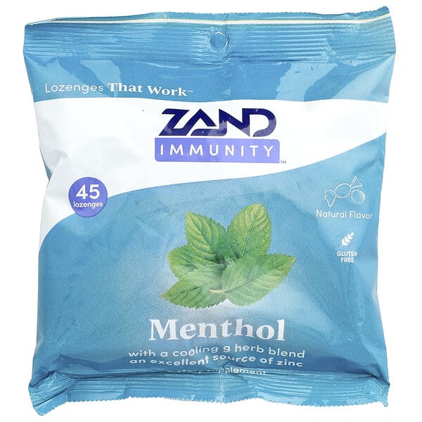 Zand, Immunity™, Menthol Lozenges, 45 Lozenges