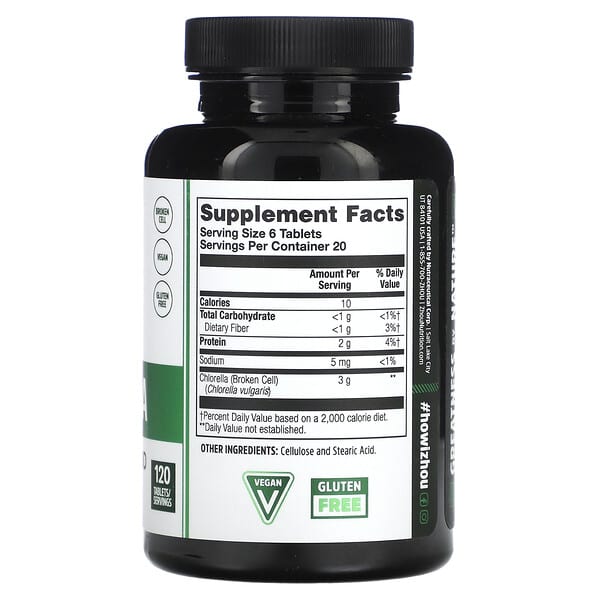 Alternative view of Zhou Nutrition, Chlorella, 120 Tablets