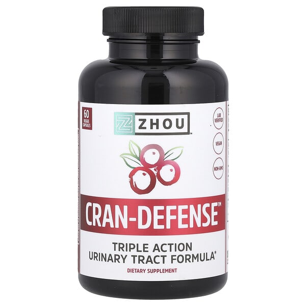 Zhou Nutrition, Cran-Defense™, 60 Veggie Capsules 1 Zhou Nutrition, Cran-Defense™, 60 Veggie Capsules