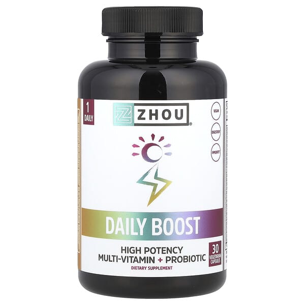 Zhou Nutrition, Daily Boost, 30 Vegetarian Capsules