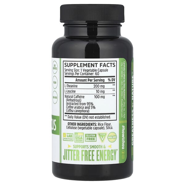 Alternative view of Zhou Nutrition, Energy + Focus, 60 Veggie Capsules