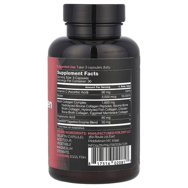 Alternative view of Zint, The Complete Multi Collagen, 90 Capsules